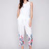Printed Linen Pull-On Pants - Maui - Charlie B Collection Canada - Image 1