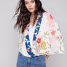 Printed Overlap Blouse - Paisley - Charlie B Collection Canada - Image 1