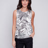 Printed Sleeveless Top - Wilderness - Charlie B Collection Canada - Image 1