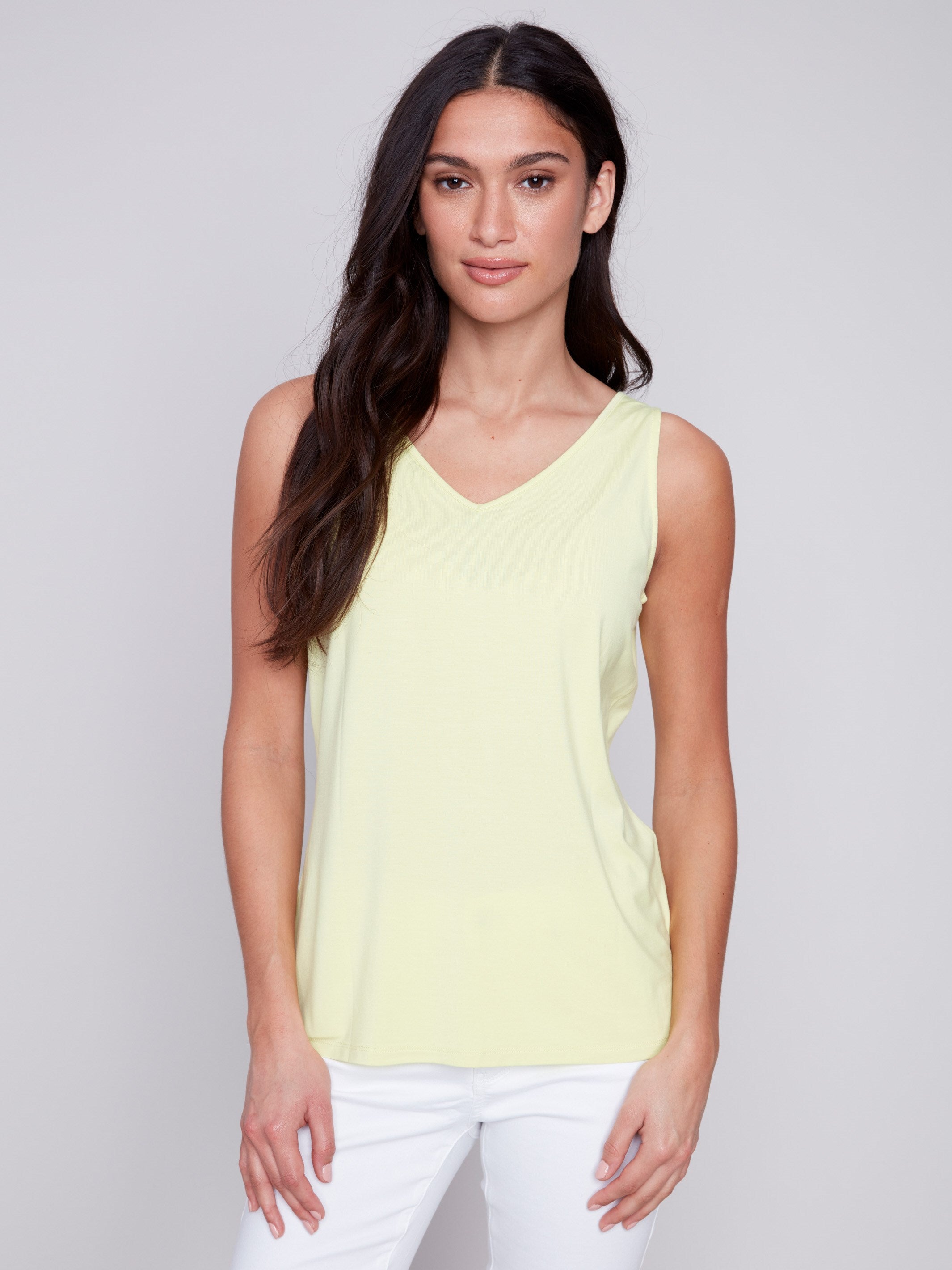 Reversible Bamboo Cami - Anise - Charlie B Collection Canada - Image 2