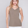 Reversible Bamboo Cami - Celadon - Charlie B Collection Canada - Image 1