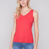 Reversible Bamboo Cami - Cherry - Charlie B Collection Canada - Image 1