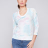 Reversible Cotton Sweater - Multicolor - Charlie B Collection Canada - Image 1