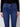 Jeans skinny à ourlet brodé et festonné - Jean bleu
