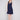 Sleeveless A-Line Linen Dress - Navy - Charlie B Collection Canada - Image 1