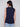 Sleeveless Organic Cotton Slub Knit Top - Navy - Charlie B Collection Canada - Image 2