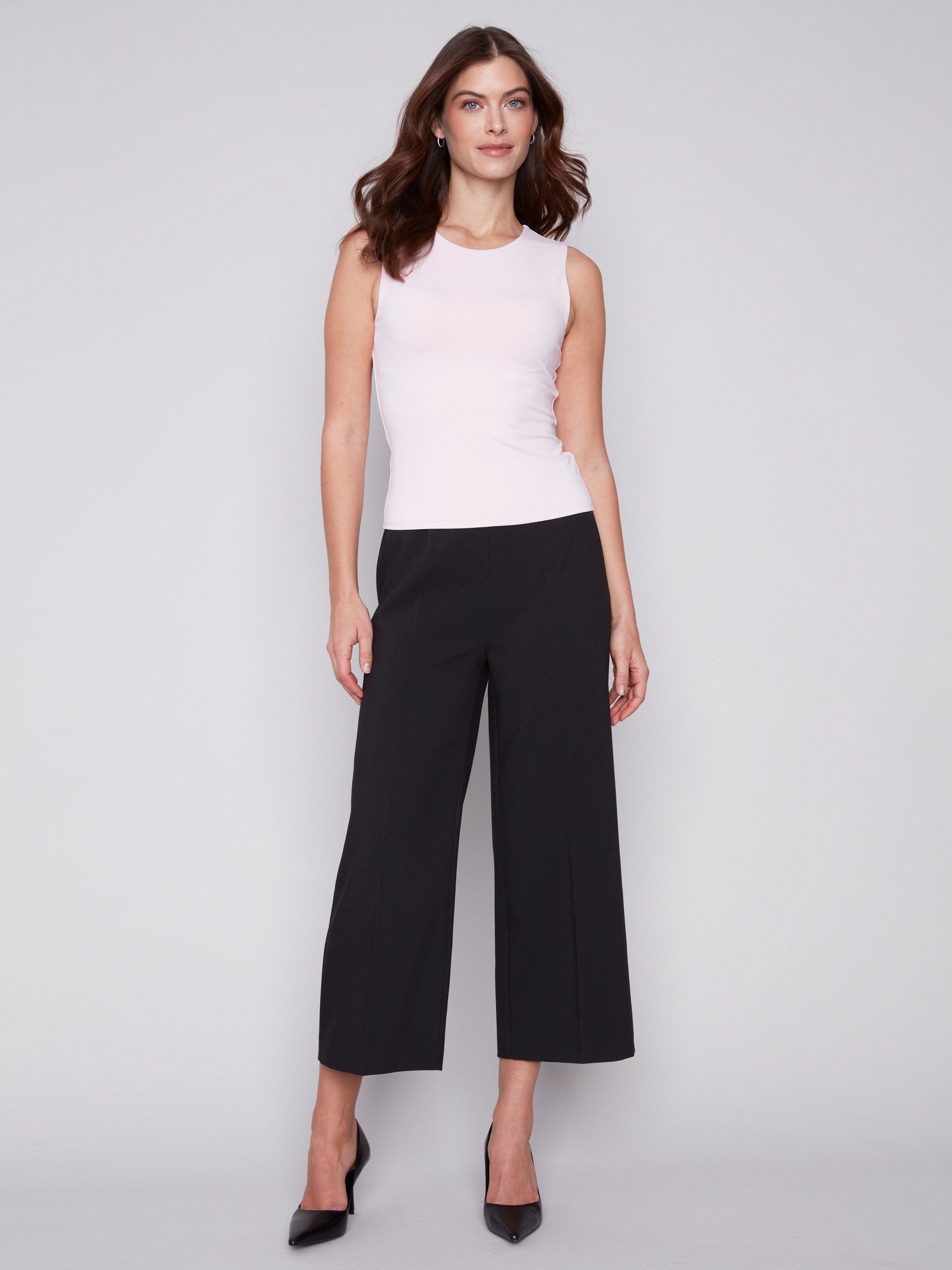 Sleeveless Super Stretch Top - Lotus - Charlie B Collection Canada - Image 3