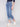 Straight Leg Jeans with Folded Cuff - Medium Blue - Charlie B Collection Canada - Image 2