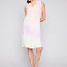 Tie-Dye Sleeveless Button-Front Dress - Dawn - Charlie B Collection Canada - Image 1
