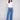 Wide Leg Jeans with Raw Hem - Medium Blue - Charlie B Collection Canada - Image 1